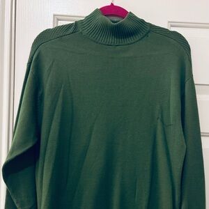 Green Turtleneck Sweater